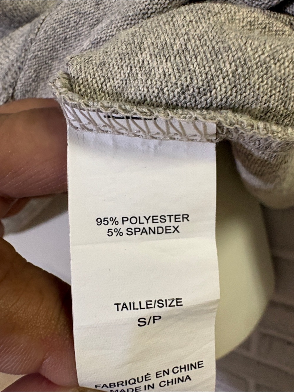 Suzy Shier cold shoulder Gray Crewneck Sweater, small - Picture 2 of 5
